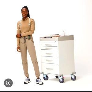 Figs S Latte scrub joggers